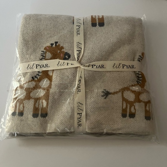 Giraffe knit baby blanket - Picture 2 of 4